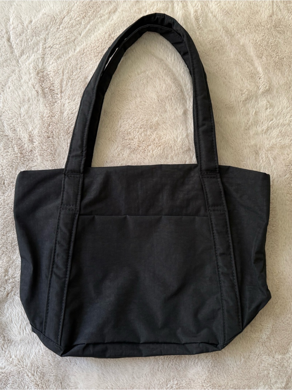 NWT BAGGU Mini Cloud Bag Tote Black - Picture 7 of 12